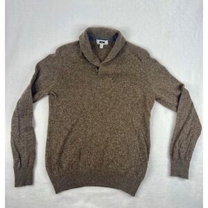 Joseph Abboud Men's Shawl‎ Collar Sweater 50 Wool 50 Nylon Brown XL